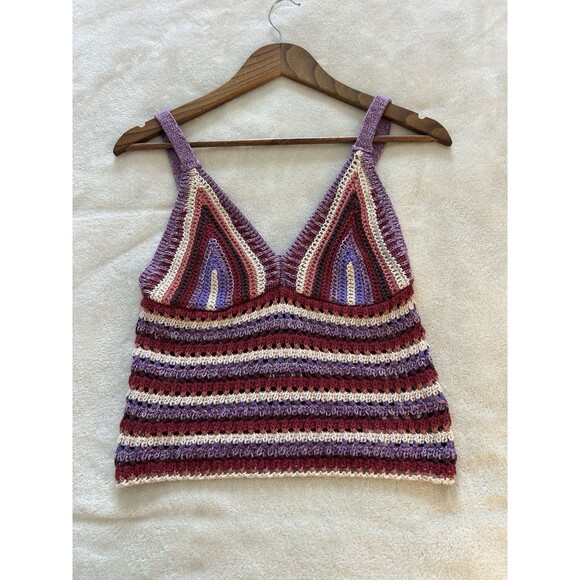 Primark Tops - Primark Rita Ora Shirt Small Crochet Hippie Festival Handmade Y2k Style Hippie